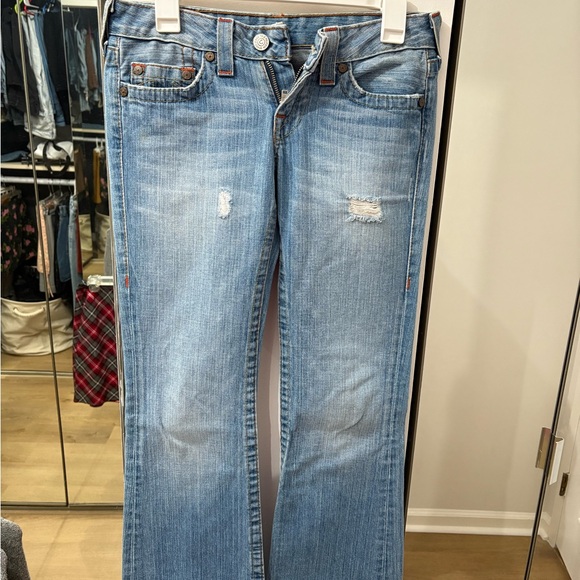 True Religion Blue Flare Jeans - Picture 2 of 8